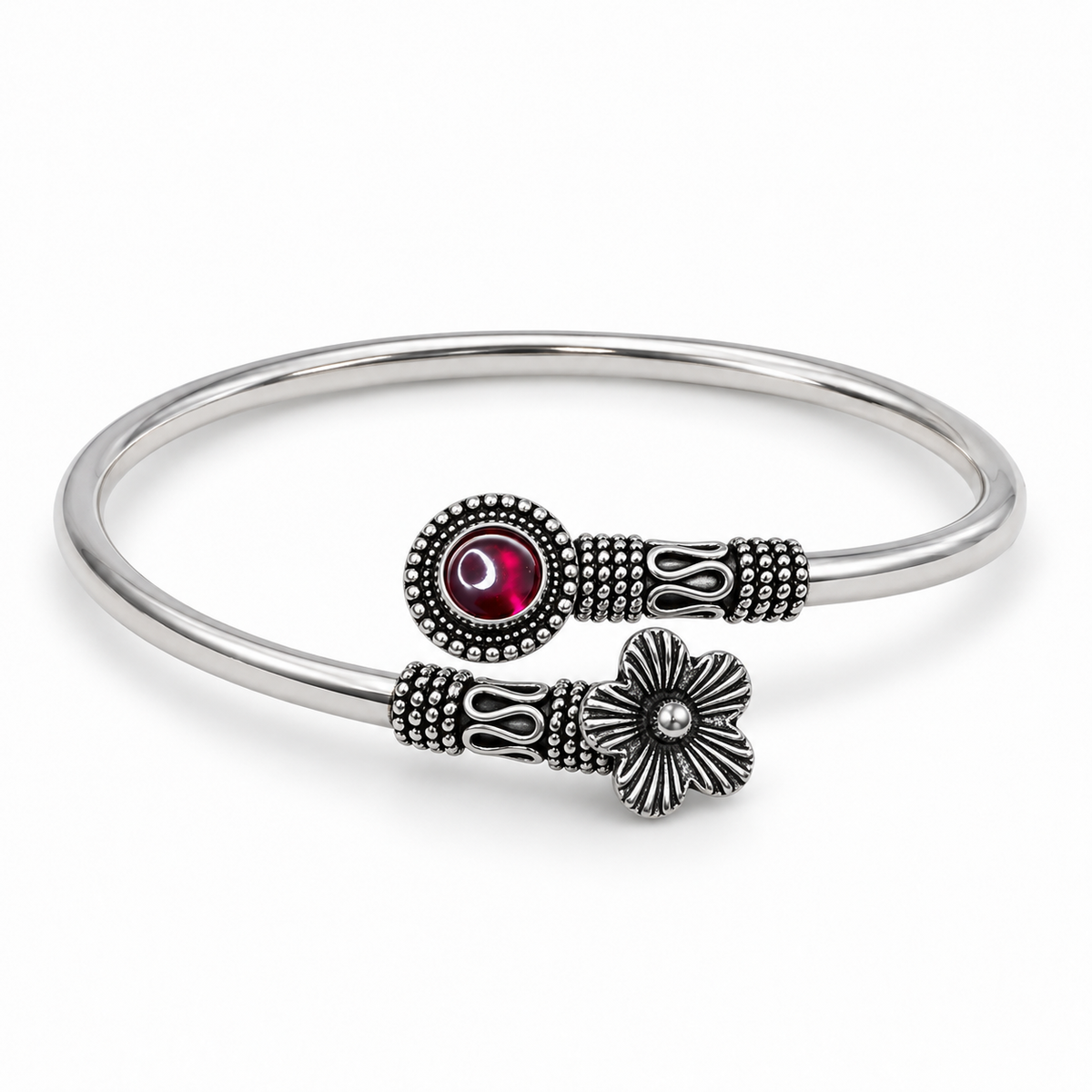 Garnet Blossom Bracelet