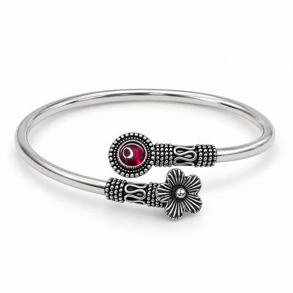 Garnet Blossom Bracelet