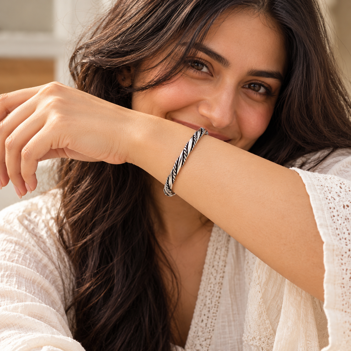 Twisted Rope Cuff Bracelet