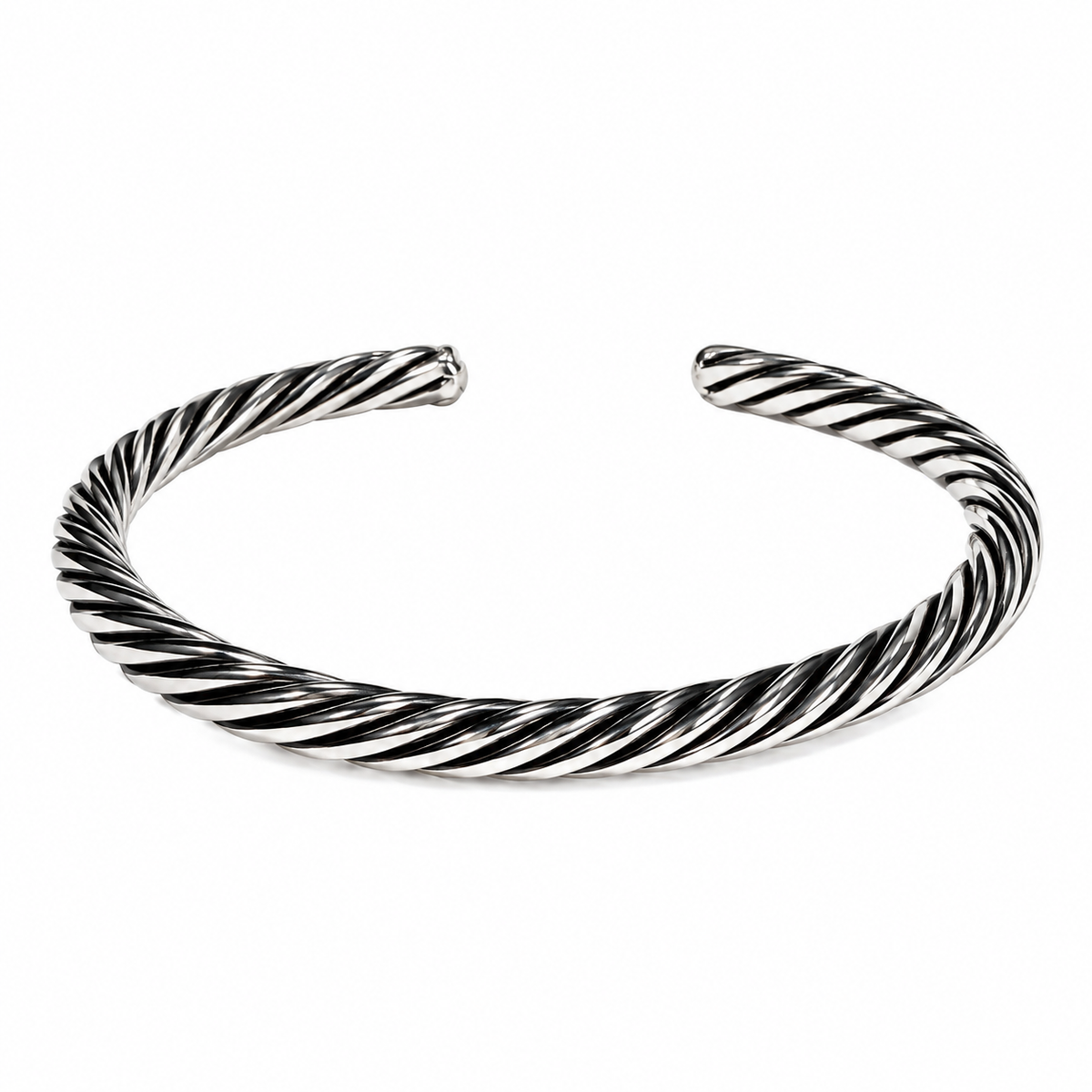 Spiral Cable Cuff Bracelet