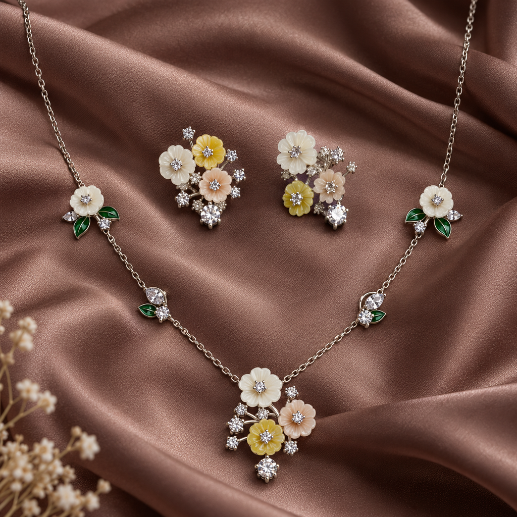Meadow Bouquet Necklace Set