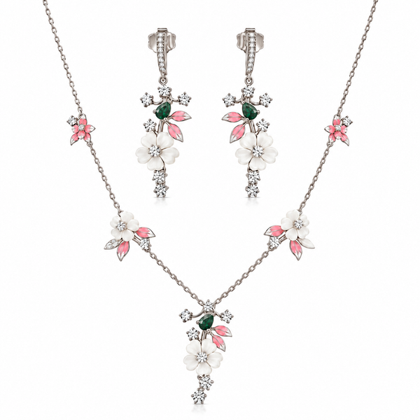 Blush Blossom Necklace Set