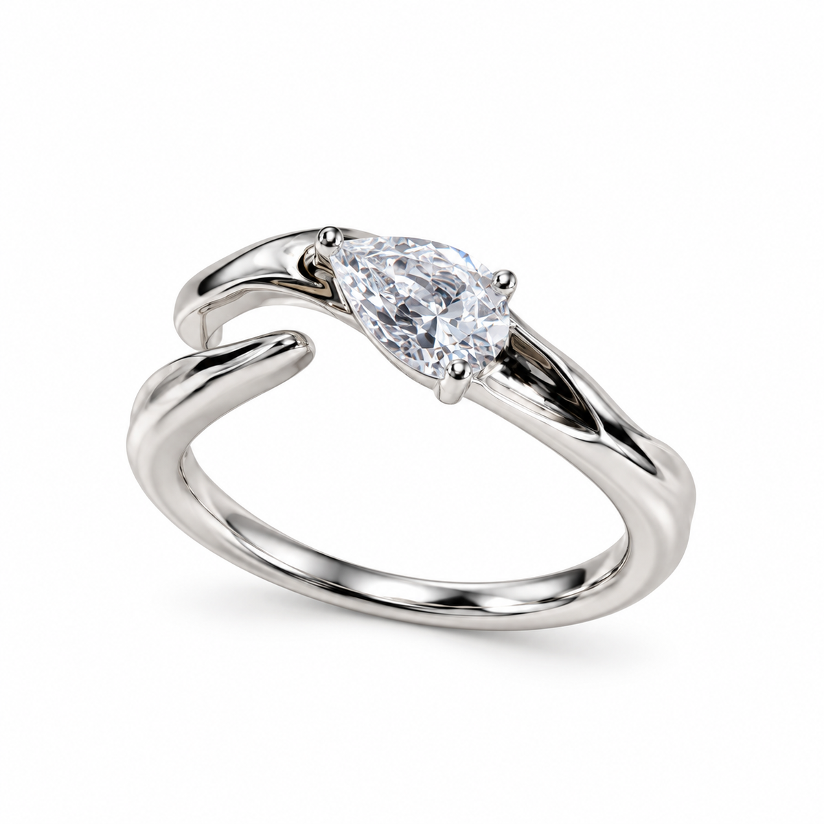 Marquise Solitaire Wrap Ring