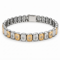 Alternating Dual-Tone Bracelet